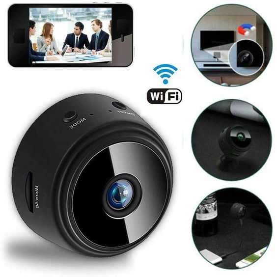 1080P HD Mini WiFi Camera for Home Office Included Sound Detector and Night Vision