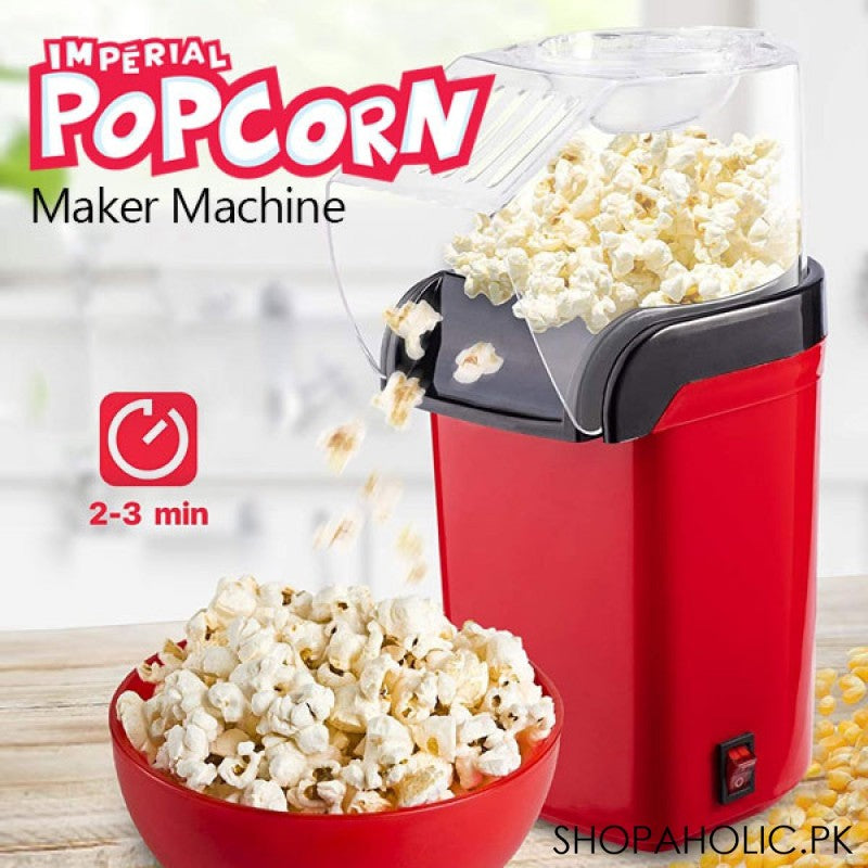 Popcorn Maker Oil Free Popcorn Maker Hot Air Popping Popcorn Maker for Kids Portable Popcorn Maker