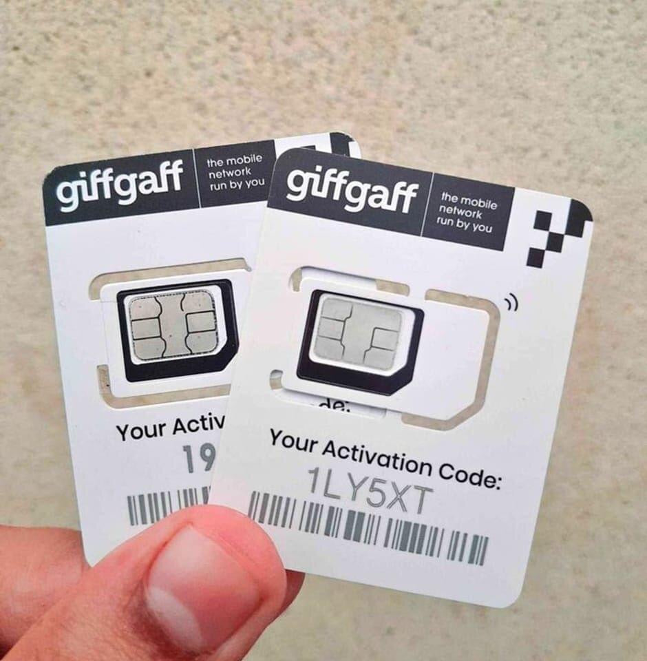 Giff gaff UK Original Sim 100% working in Pakistan | OTP, Signals Everything will work