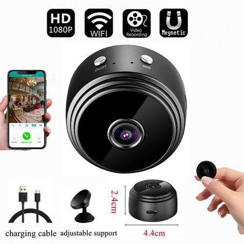 1080P HD Mini WiFi Camera for Home Office Included Sound Detector and Night Vision