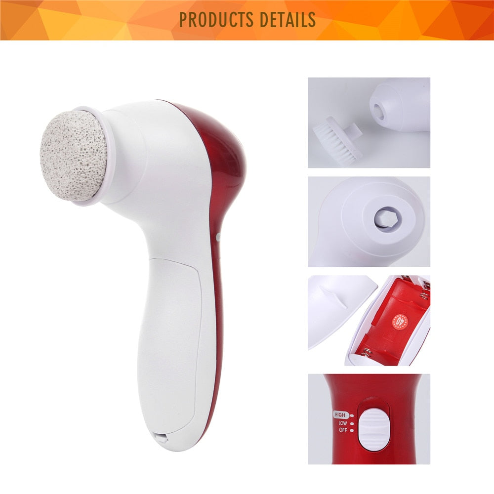 11 In 1 Facial Cleansing Brush Electric Face Foot Hands Cleaning Machine