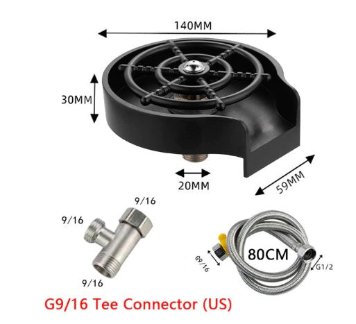 Bar Counter Cup Washer Sink High-pressure