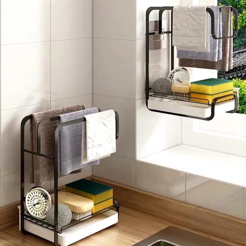 Wall Mounted Rag Drain Shelf