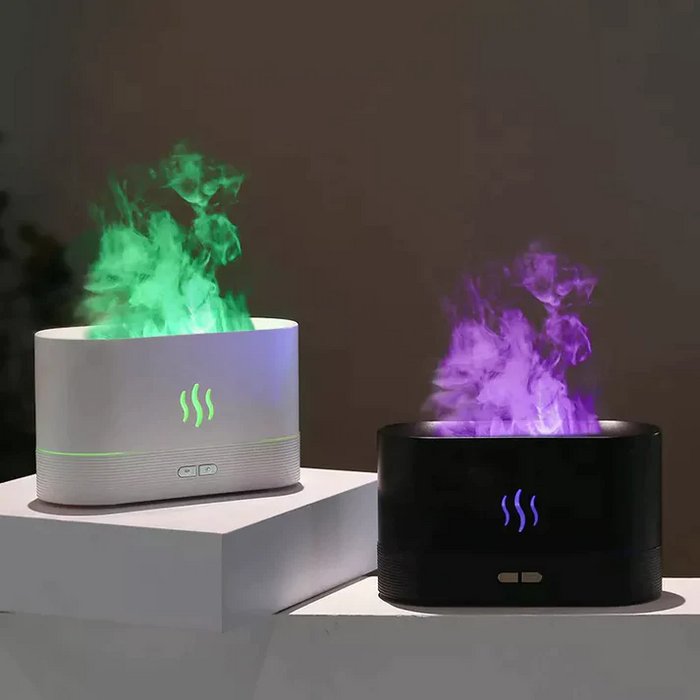 RGB Flame Humidifier and Aroma Diffuser