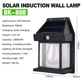 Solar Sensor Ligh Solar Tungsten Filament Lamp