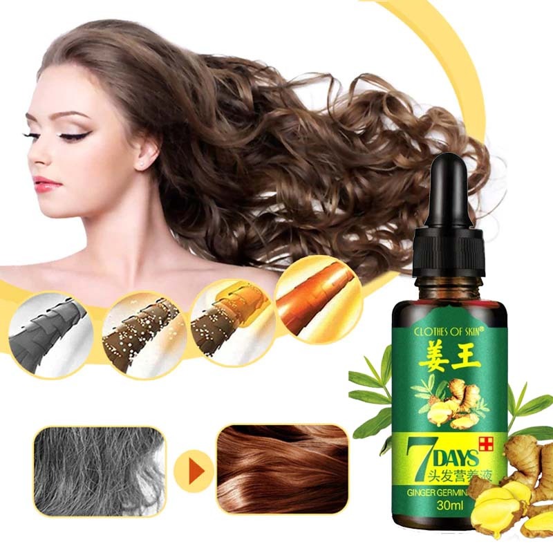 7 Day Ginger Germinal Oil Hair Nutrient Solution Hair Growth