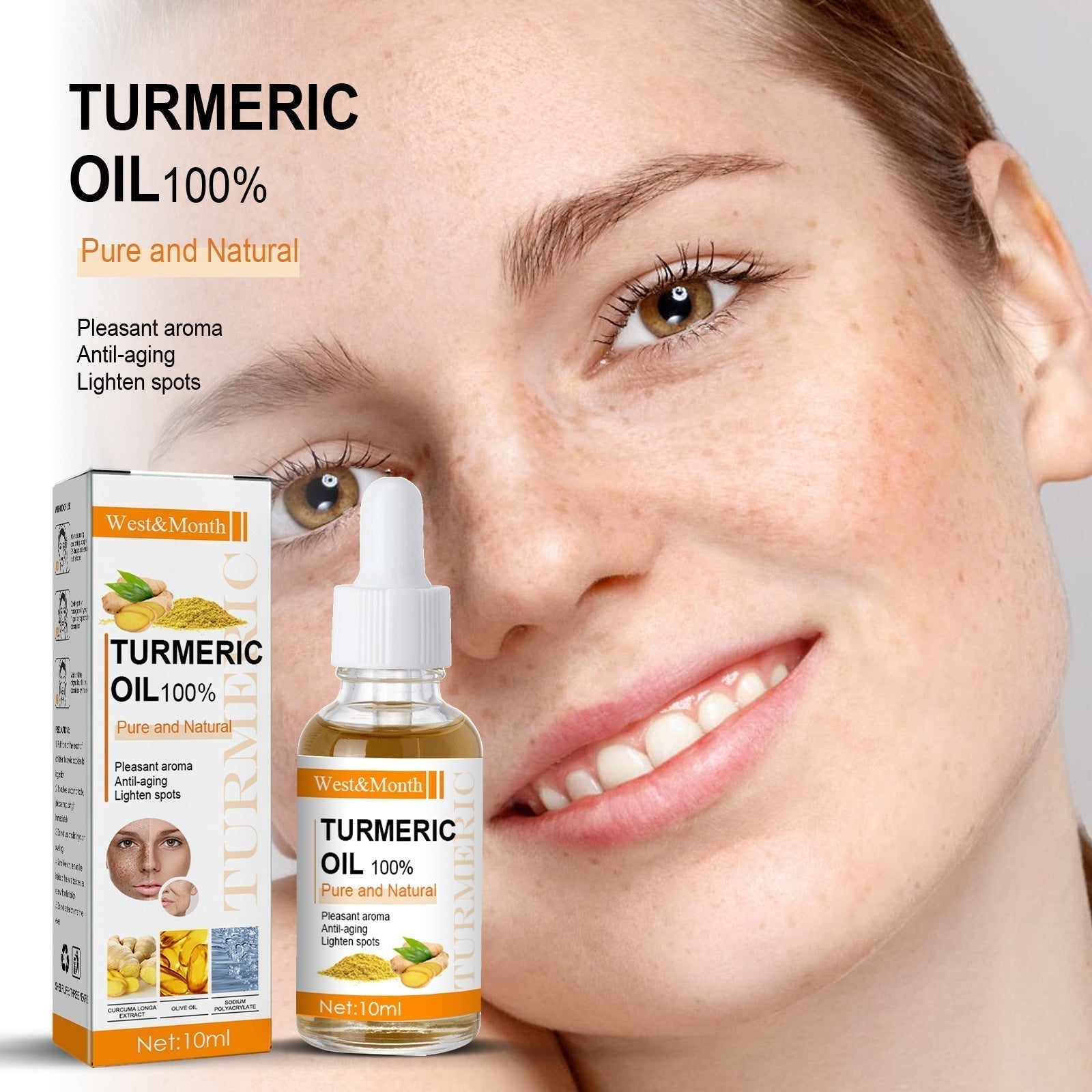 Turmeric Whitening Freckles Serum Remove Dark Spots