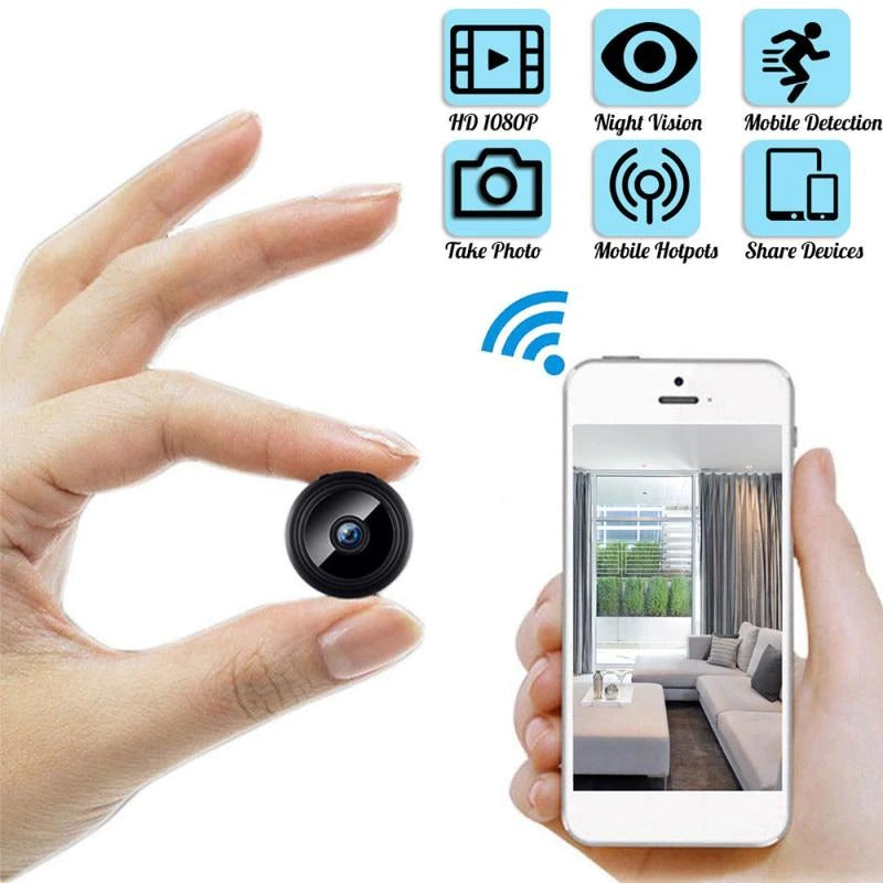 WiFi Mini Camera HD 1080p Wireless Video Recorder Voice Recorder Security Monitoring Camera Smart Home For Infants And Pets