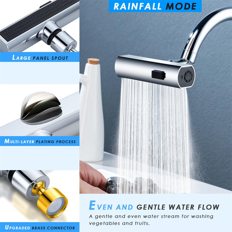 Kitchen Faucet Waterfall Outlet Splash Proof