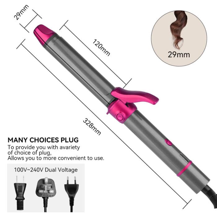 Professional 2 in 1 Ceramic Hair Straightener Curler Flat Iron Hair Curling Irons Straight and Curl Hair Styling Tools